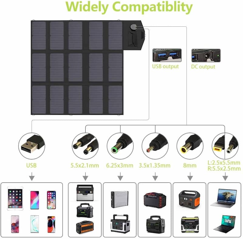 cargador solar portatil para camping