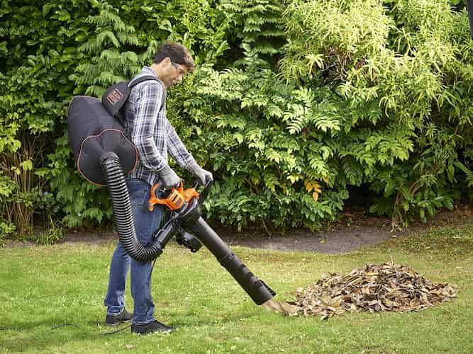 aspirador triturador de hojas black decker